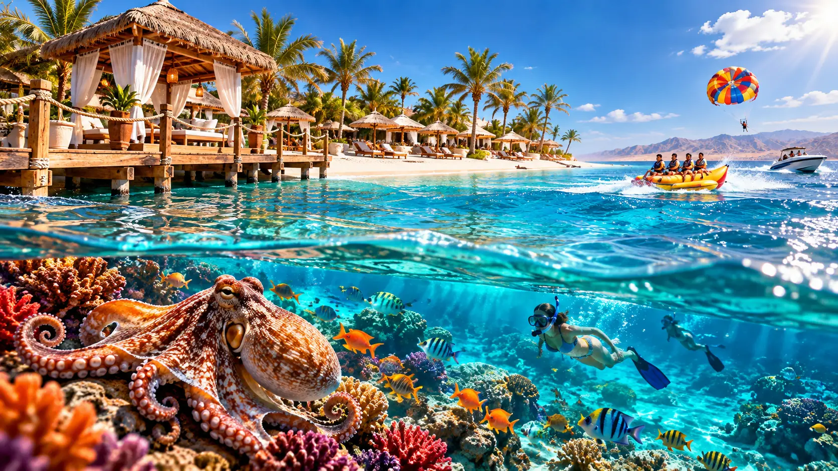 Red Sea island and snorkeling experience